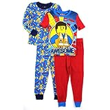 Lego Movie Boys 4 pc Cotton Pajamas Set