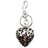 Unpafcxddyig Heart Shape Resin Keychains with Bell