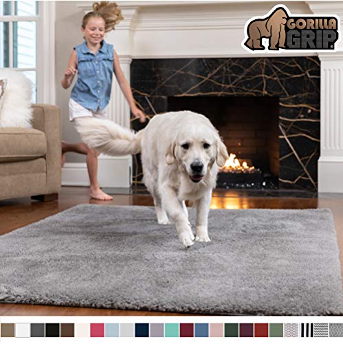 Gorilla-Grip-Original-Faux-Chinchilla-Rug-5x7-Feet-Super-Soft-and-Cozy-High-Pile-Washable-Carpet-Modern-Rugs-for-Floor-Luxury-Shag-Carpets-for-Home-Nursery-Bed-and-Living-Room-Dark-Gray