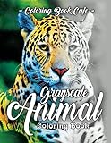 Grayscale Animal Coloring Book:: A Grayscale Coloring Book for Adults of Beautiful Animals