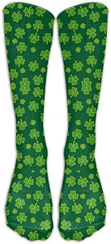 Unisex Cotton Happy St Patrick's Day Clover Compression Sports Socks