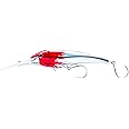 Nomad Design Standard DTX Minnow 200 with Patented Autotune System - Distressed Baitfish Swimming Action, BKK Diablo 5X Singles 11/0 Hooks, 200 SNK 8, 40ft