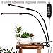 Dual Head LED Grow Lights by TMB Innovations | LED Dimmable Gooseneck Dual Head - for Indoor Plants with Red/Blue Spectrum, Adjustable Gooseneck, 3/9/12H Timer, 8 Dimming Levels [2018 UPGRADE + EBOOK]