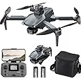 Lozenge L600 PRO Brushless Drone with Camera for Adults 4K GPS Drone 360 °Laser Obstacle Avoidance RC Quadcopter Helicopter Dual Cameras with Backpack (2 Battery)