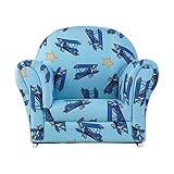 KidKraft Airplanes Upholstered Rocker with Slip Cover Toy