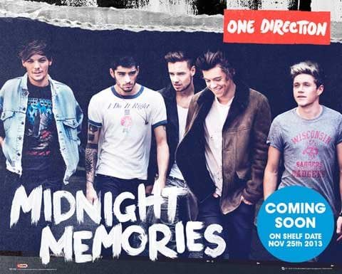 Mini Poster One Direction Midnight Memories with Accessory Item No frame