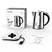 Homgeek 1.7 Litle Electric Kettle Precise Temperature Control Water Kettle Stainless Steel Cordless Tea Kettle with 6 Temp Setting, Auto Shut-off, Boil Dry Protection, Keep Warm Function, 1500W