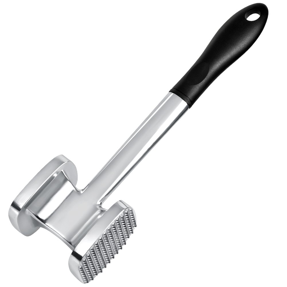 FBasics Meat Tenderizer Mallet Kitchen Meat Pounder mallet for Pounding and Tenderizing Meats, Heavy Duty Large Size.