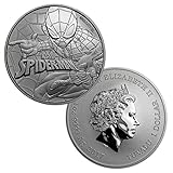 2017 Tuvalu 1 oz .999 Silver Marvel Series Spiderman BU $1 Brilliant Uncirculated