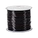 PH PandaHall 0.8mm Black Elastic String, 60m/196 ft Stretchy Polyester Threads Bracelet Cord Bead Thread Cord Elastic Thread for Clay Beads Bracelets Necklace Jewelry Keychain Making Hair Extensions
