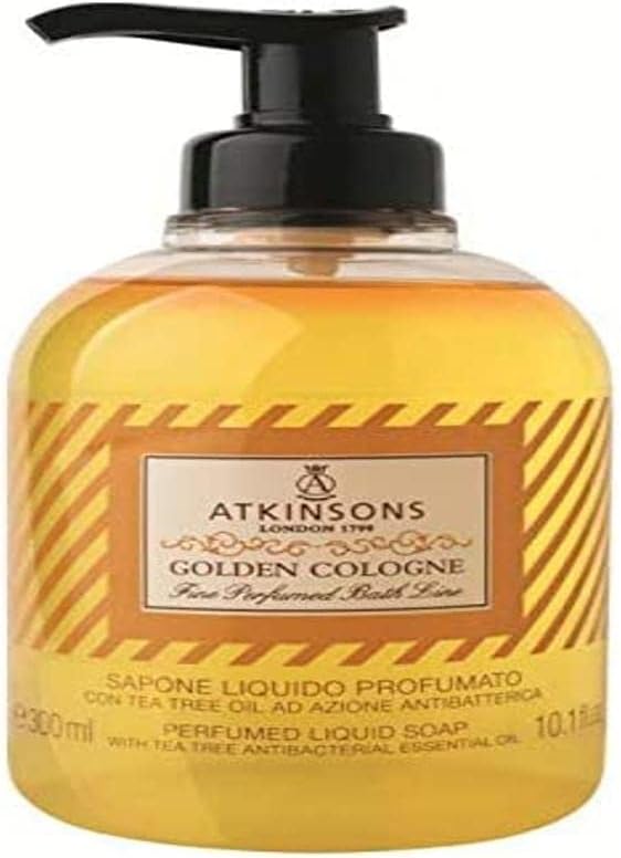 Atkinsons Golden Cologne Liquid Soap 300 ml Luxury Fragrance Hand Wash