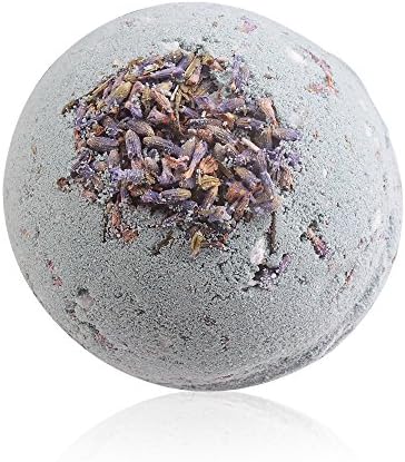 Fun Handmade Bath Bombs Gender Neutral with Organic Essential Oils Moisturize Dry Skin Elegant Gifts for Family Friends Women Girls Teens Kids (Pack of 1) (Lavender Land)