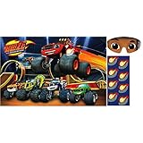 Amscan Boys Rockin' Blaze & the Monster Machines Birthday Party Game (4 Piece), Multicolor, 37 1/2 x 24