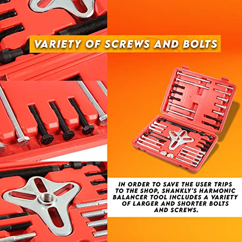 Shankly Harmonic Balancer Puller, Crankshaft Pulley Removal Tool or