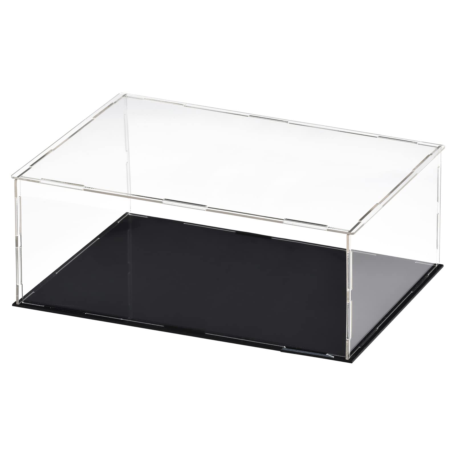 DMiotech 1 Pack Acrylic Display Case Box Transparent Dustproof Showcase, 11.8x7.9x3.9 Inch for Collectibles — image 1