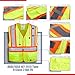 XSHIELD XS0100,High Visibility Safety Vest with Silver Stripe,ANSI/ISEA 107-2015 Type R Class2 Not FR (XL, Yellow)