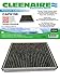 Cleenaire CAF6196 The Most Advanced Protection Against Dust SMOG Gases Odors, Replacement Cabin Air Filter For Ford Focus, Escape, CMAX, Transit Connect, and MKC