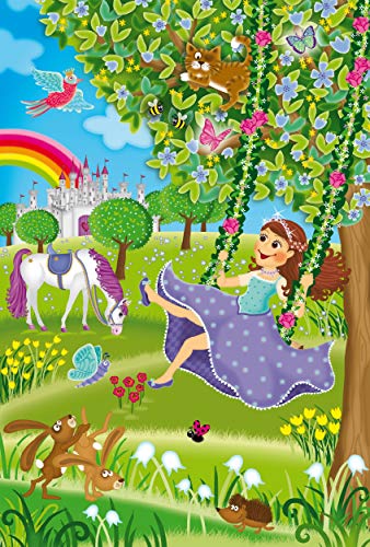 Schmidt Spiele 56225 Prinzessin im Schlossgarten, 3 x 48 Teile Kinderpuzzle – Bild 5