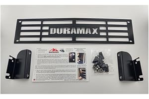 Mountains2Metal "Duramax Stainless Steel Powder Coated Black Bumper Grille Insert Compatible with 2015-2019 Chevy Silverado 2500 3500 HD M2M #400-60-1