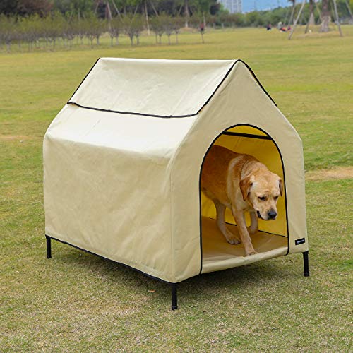 Amazon Basics Elevated Portable Pet House, Large (51 x 41 x 34 Inches