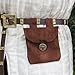 Armory Replicas Medieval Renaissance Leather Brown Suede Pouch