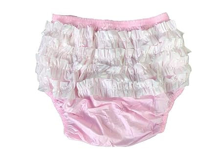 frilly plastic baby pants