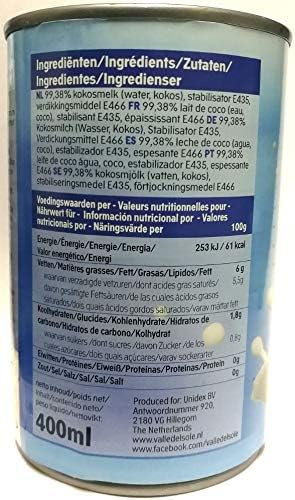 Valle Del Sole- Coconut Milk 6% (6x400ml) - Image 5