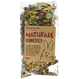 Rosewood Naturals Summerfield, Rabbit Treats & Small Animal Treats, 100g