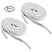 Newsight Tieless Shoelaces No tie Shoelaces Stretch Shoelaces Best in Sports Fan Shoelaces Flat Athletic Shoelaces for All Types of Kids & Adult Shoes (White)