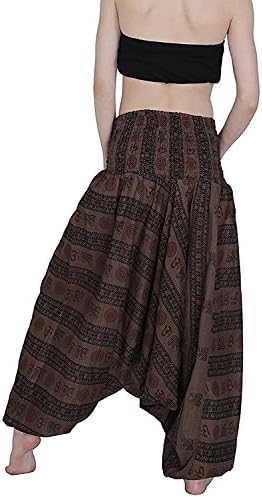 Pure Cotton Block Print Yoga Meditation Afghani Trouser Harem Pants for Mens & Womens