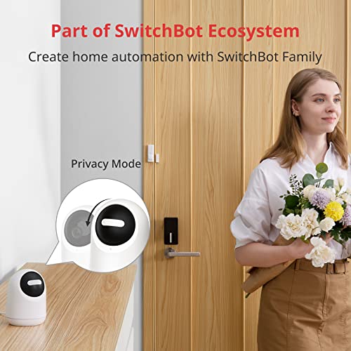 SwitchBot Indoor Camera & SwitchBot Pan/Tilt Cam, Baby Monitor 1080P