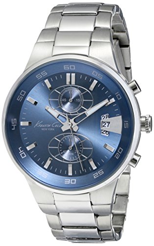 Kenneth Cole New York Men's KC9346 Sport Analog Display Japanese Quartz Silver Watch