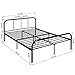 GreenForest Full Size Bed Frame with Headboard and Stable Metal Slats Boxspring Replacement Double Platform Mattress Base,Black