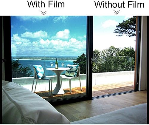 MagicValley Reflective Window Tint Solar Window Film Privacy Sticker for Home Office Smooth Glass UV Heat Protection 60cm x 2m