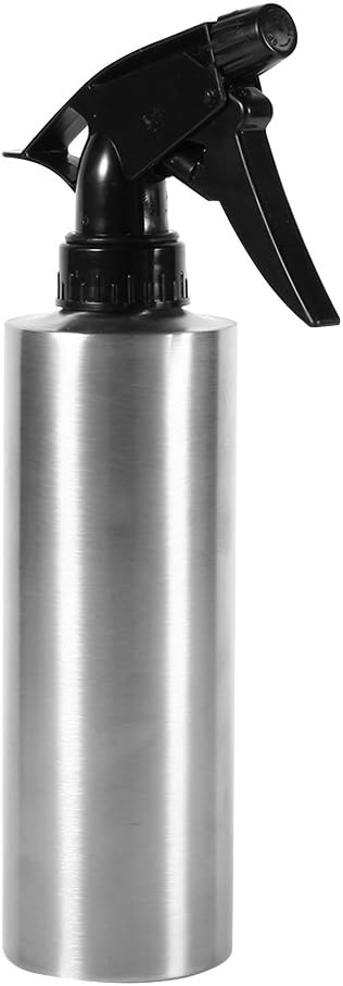 TOPINCN Stainless Steel Water Spray Bottle Hand Press Watering Bottle Multi-Functional Pump Pressure Watering Pot Flower Water Cans (350Ml)