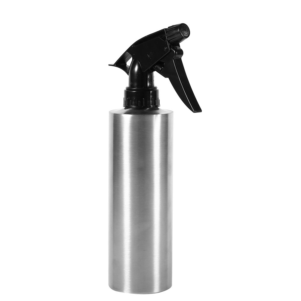 TOPINCN Stainless Steel Water Spray Bottle Hand Press Watering Bottle Multi-Functional Pump Pressure Watering Pot Flower Water Cans (350Ml)