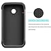 Motorola Moto E Case, Moto E 1st Gen Case, Tekcoo(TM) [Tmajor Series] [Gray/Black] Shock Absorbing Hybrid Rubber Grip Plastic Impact Defender Rugged Slim Hard Case Cover Shell for Moto E 2014