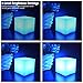 Mr.Go 10-inch Rechargeable LED Cube Light w/Remote, 16 RGB Colors & Dimmable LED Cube Lamp Night Light Mood Lamp, Ambient Decorative Lighting, Cordless & Waterproof for Indoor Outdoor Use