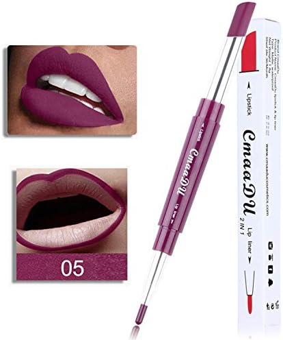 Fantiff 2 in 1 Moisturizing Waterproof Lipsticks Matte lips Makeup Lipstick Lip liner Lip Liners