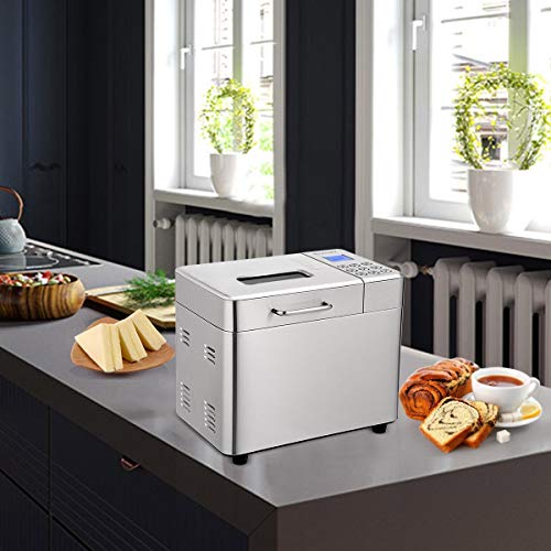 Automatic Bread Machine,BestComfort 15 Programs Bread Maker,15 Hours Delay Timer, 15 Hours Delay Timer, 1 Hour Keep Warm (style 1) - Thumbnail 6
