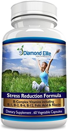 Stress & Anxiety Relief Supplement - Ashwagandha Extract, Magnesium - Supporting Calm, Positive Mood, Natural Sleep Formula - 60 Capsules