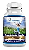 Powerful Stress Relief Supplement for Natural Anxiety Relief and Sleep Aid - Fast-acting Anxiety Relief - All Natural Supplement Designed to Help Quickly Overcome Stress, Anxiety, and Panic Attacks - Diamond Elite's Unique Formula Is a Unique Combination of Specific Ingredients Intended to Help Enhance Mood, Reduce Stress, and Improve Sleep - 60 Capsules
