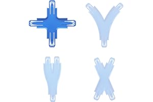 ARSUNOVO Racetrack Connectors Compatible with Hot Wheels,Hotwheels Track Builder,Booster,Curved Track Pieces,Cross Shape 1 Packs