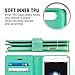 GOOSPERY Mansoor Wallet for Apple iPhone 8 Plus Case (2017) iPhone 7 Plus Case (2016) Double Sided Card Holder Flip Cover - Mint
