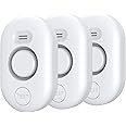 Water Leak Detector Sensor Alarm: Home Water Flooding Monitor Smart Sink Overflow Monitoring Adjustable Wet Moisture Alert Pipe Leakage Drip Detection Warning for Basement Floor 3Pack