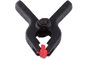 RASTKY 6 Pcs Studio Clamp/Holder Spring Clamps with Rubber Grips, Wide Opening for Photography Background Stand