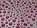 Craftbuddy US 325pcs Self Adhesive 2mm, 3mm, 4mm, 5mm Cerise Rhinestone Gems, DIY