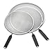 Splatter Screen For Cooking Set 3 Piece Frying Pan Stop Grease Mesh Stainless Steel