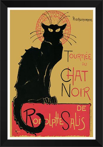 Amazoncom Tournee Du Chat Noir 28x40 Framed Art Print By