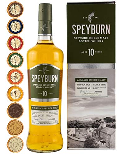 Speyburn 10 Jahre Single Malt Whisky + 12 Edelschokoladen in 6 Variationen